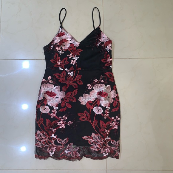 BlueBlush Cherry Blossom Mini Dress - Picture 1 of 3